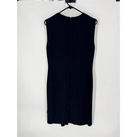 Burberry  Draped Satin-back Crepe Dress in Black - Picture 6 of 6